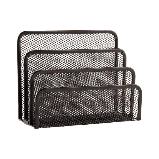 Metal Document Sorter Mesh Black