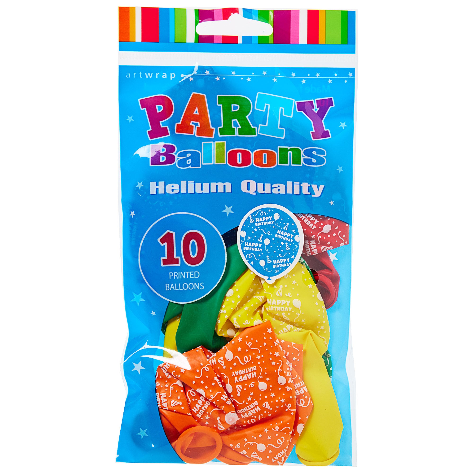 Balloons Printed Happy Birthday 10pk – The Reject Shop