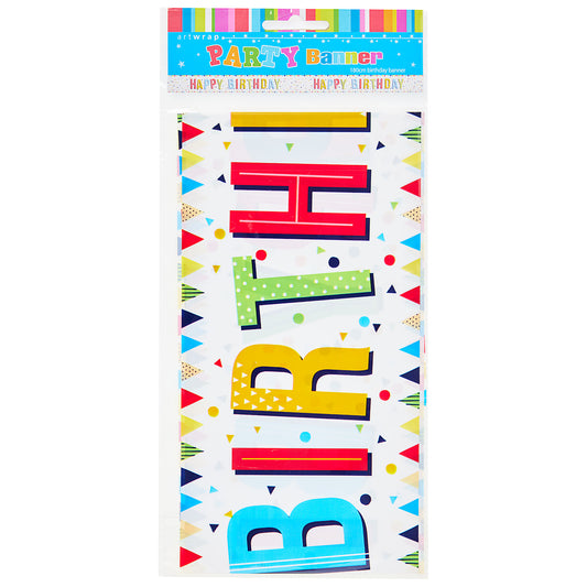 Banner Birthday White