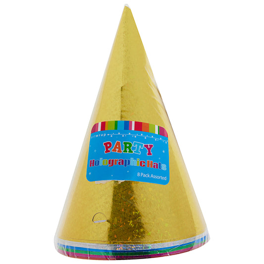 Party Hat Holographic 8pk