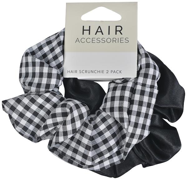 Black Scrunchie 2pk