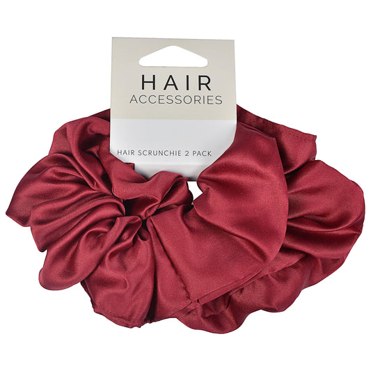 Burgundy Scrunchie 2pk