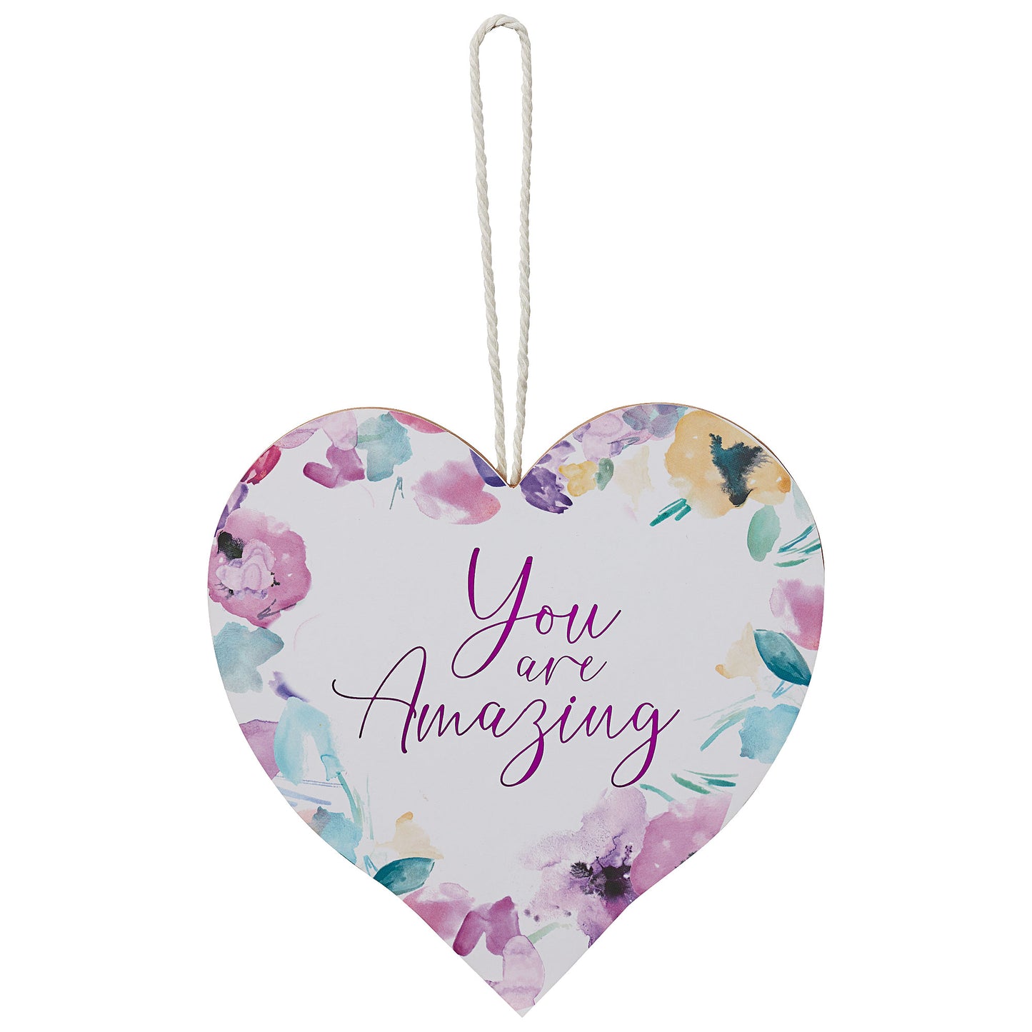 You Are Amazing Floral Hanging Plaque