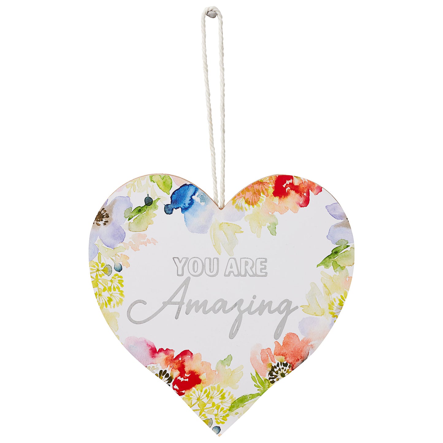 You Are Amazing Floral Hanging Plaque