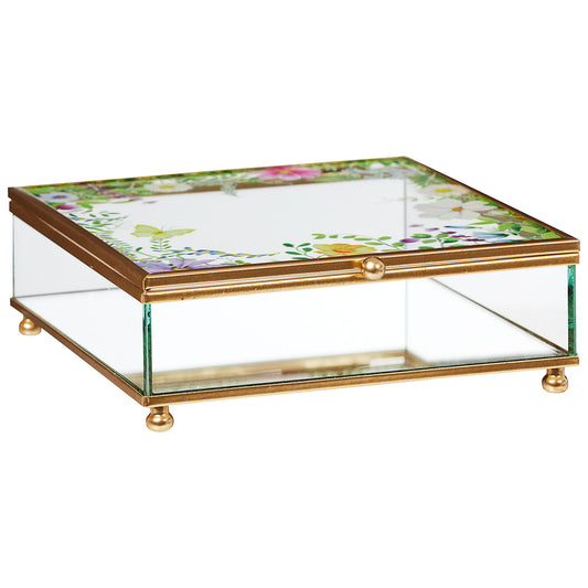 Glass Floral Box