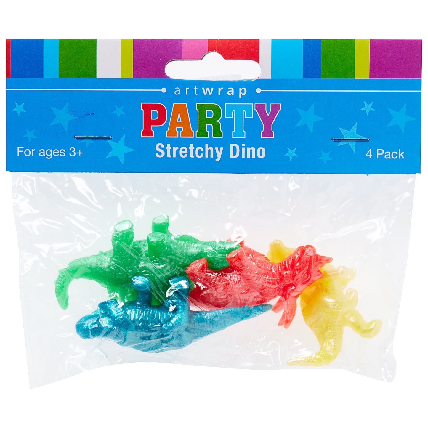 Party Favour Stretchy Dino 4pk