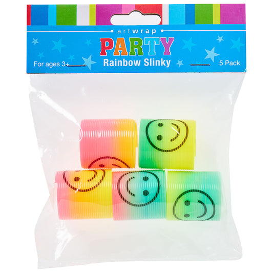 Party Favour Rainbow Slinky 5pk