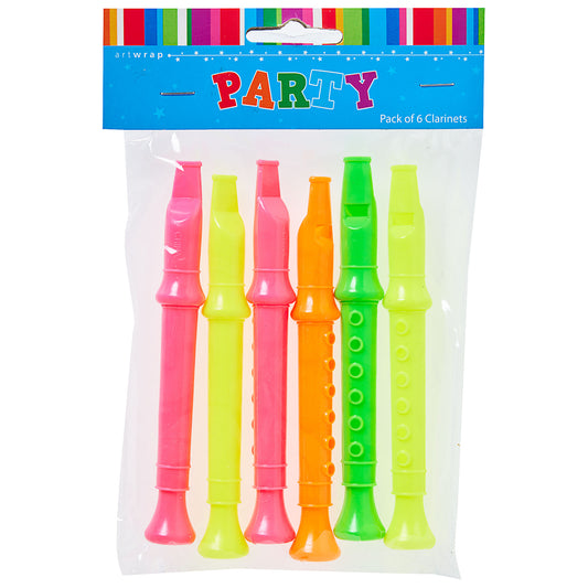 Party Favour Small Clarinet 6pk