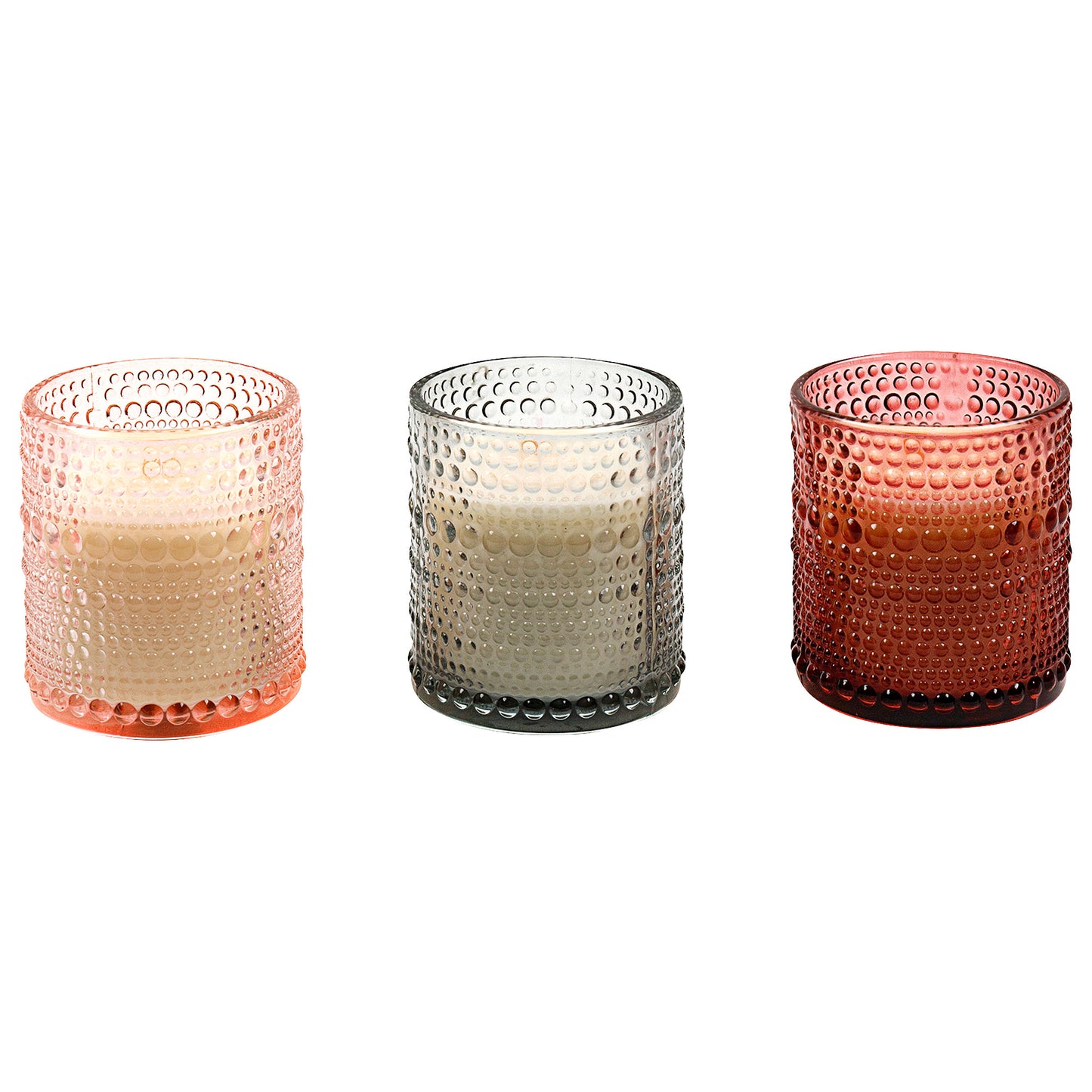 Scented Embossed Candle Assorted 7x8cm