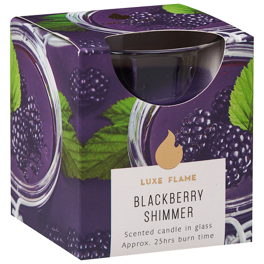 Scented Glass Candle Blackberry