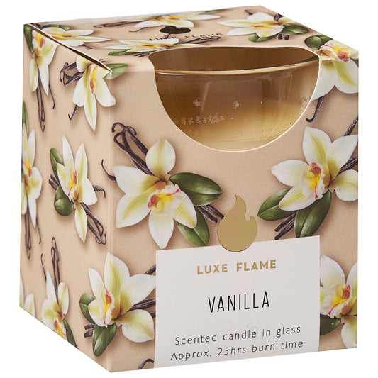 Scented Glass Candle Vanilla