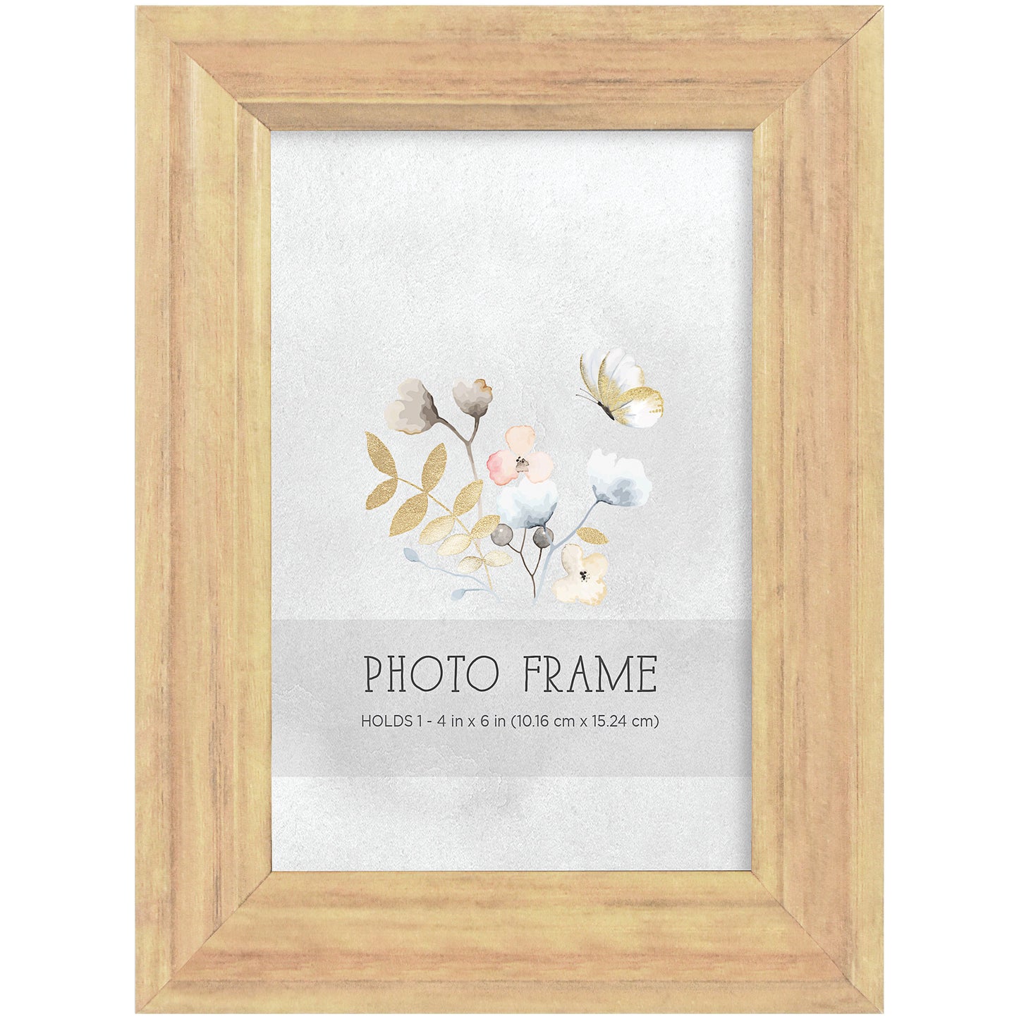 Wood Look Photo Frame Walnut/Pine 4x6"