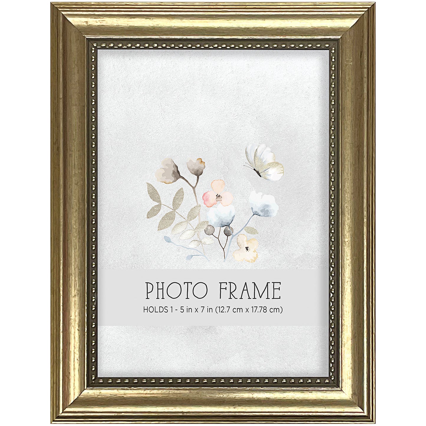 Metallic Look Photo Frame Gold/Silver 5x7"