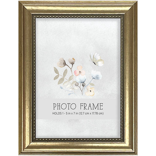 Metallic Look Photo Frame Gold/Silver 5x7"