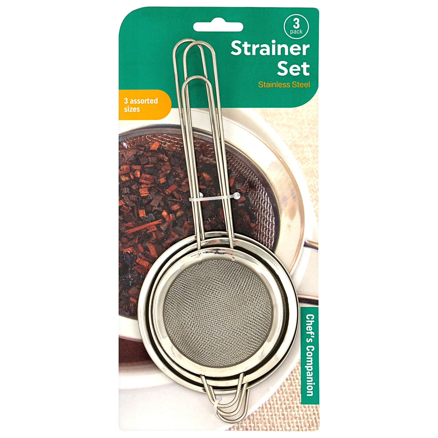 Stainless Steel Mesh Strainer 3pk