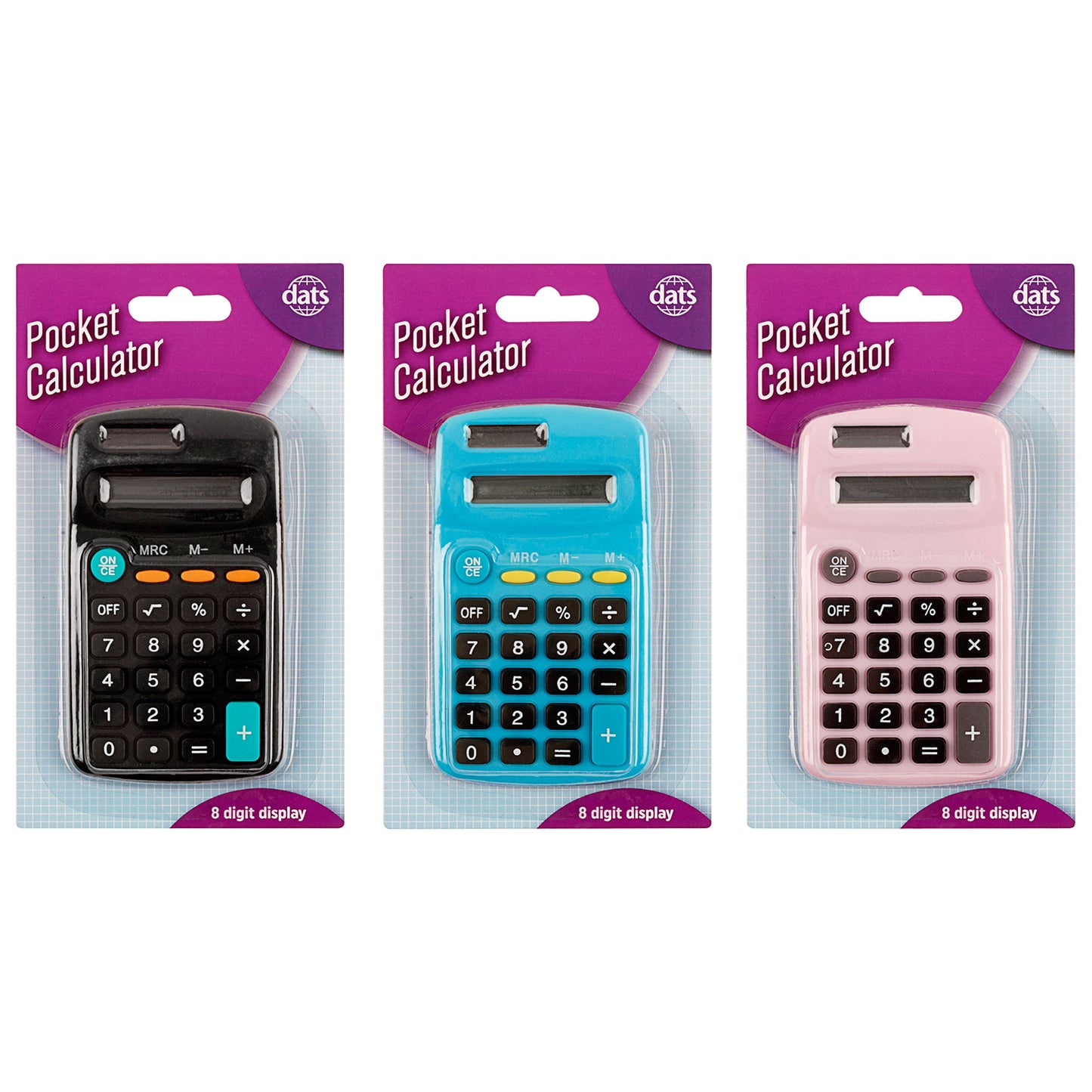 Mini Calculator Assorted Colours