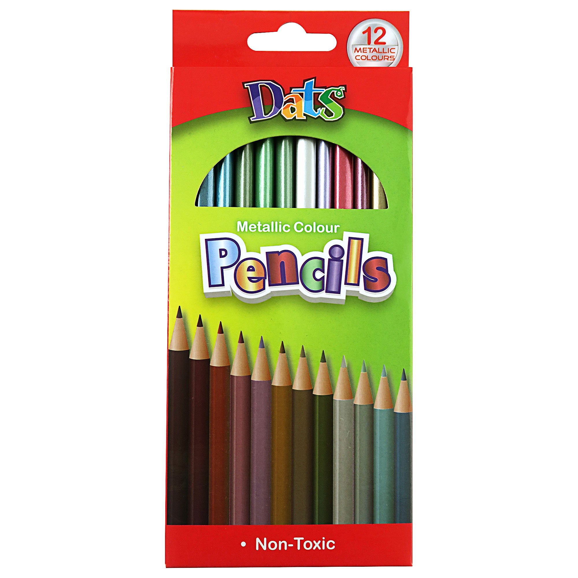 Metallic Colour Pencils 12pk The Reject Shop