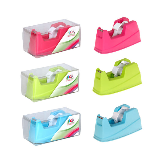 Tape Dispenser Assorted Colours