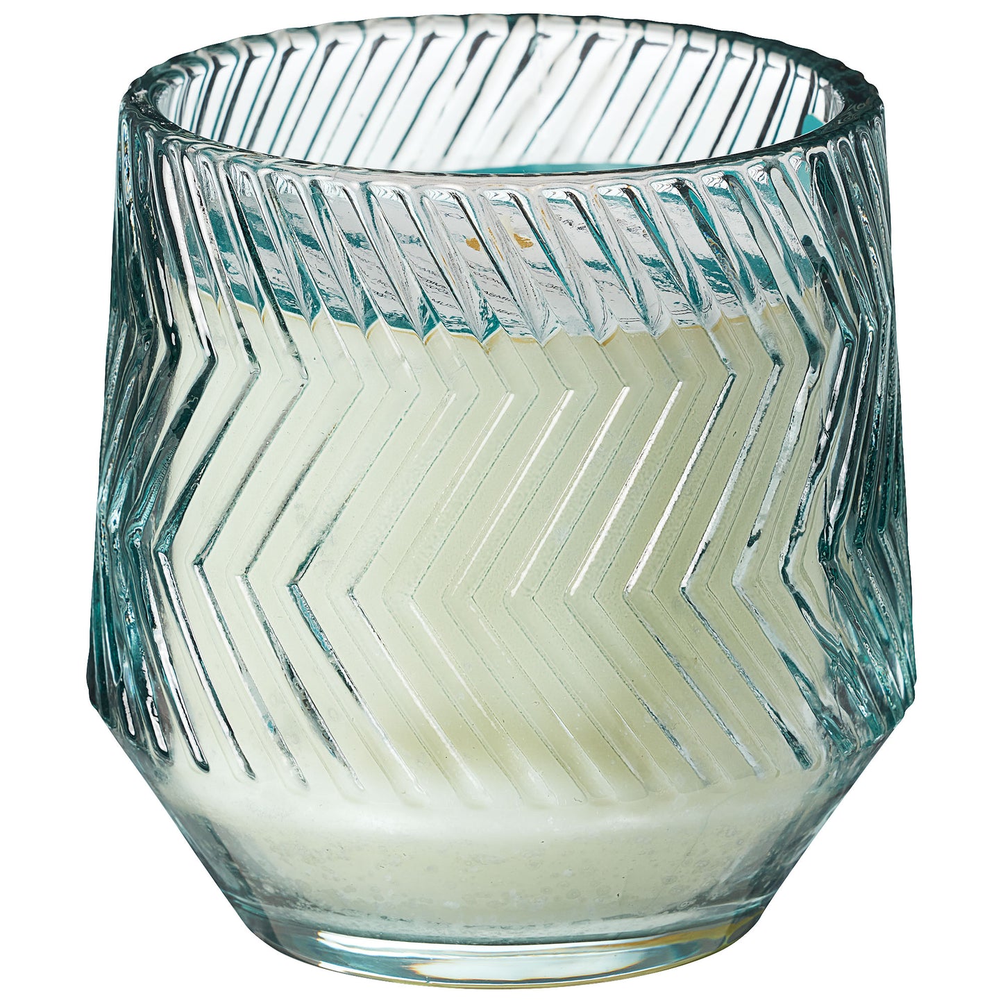 Patterned Coloured Glass Candle Assorted