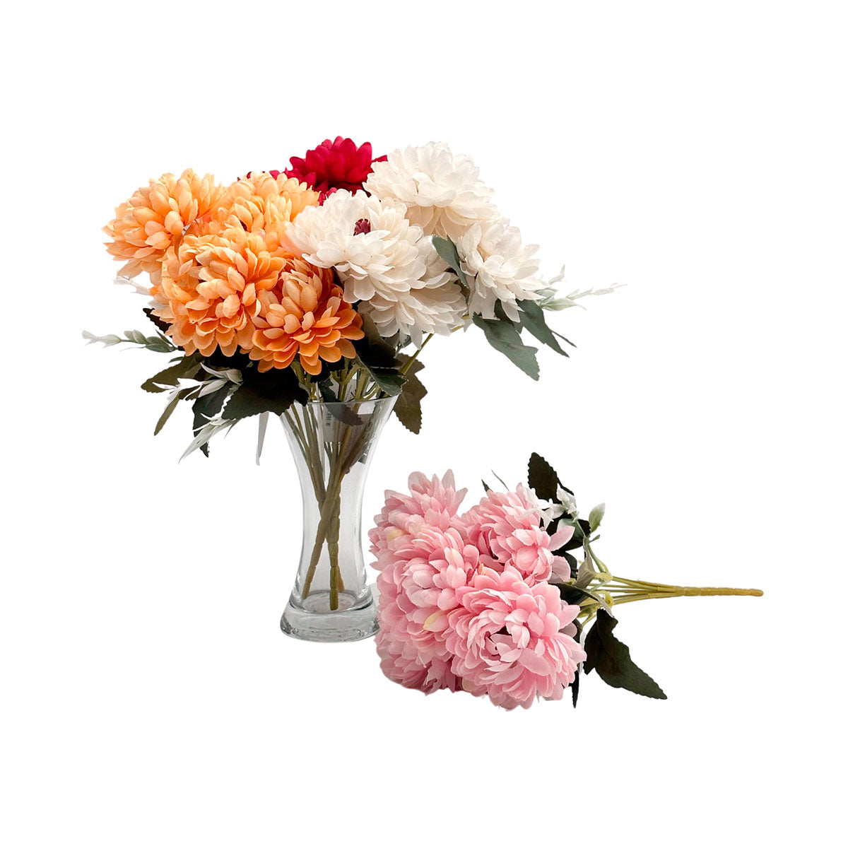 Faux Chrysanthemum 31cm Assorted