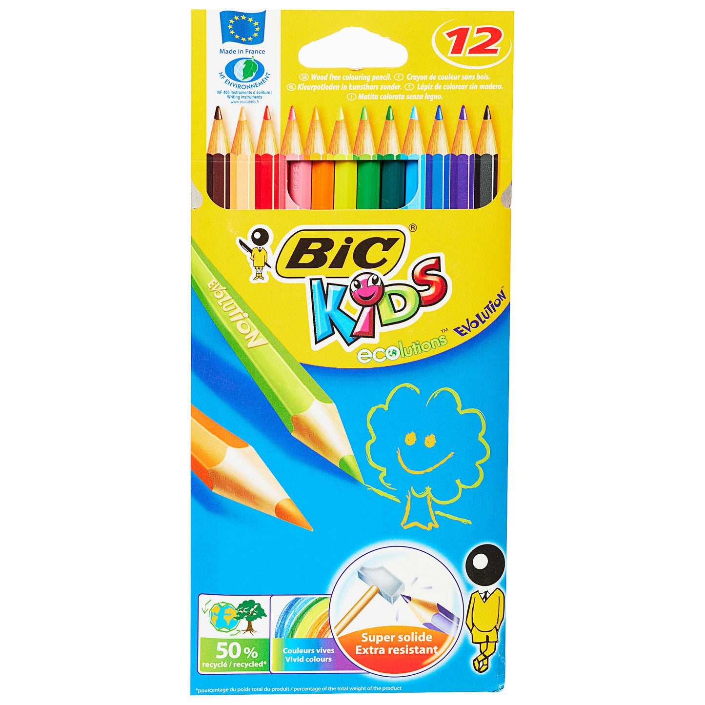 BIC Kids' Colour Pencil 12 Pack