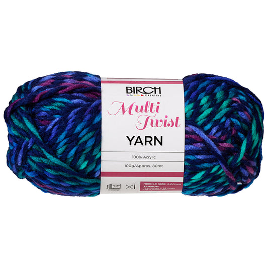 Birch Multi Twist Yarn 100g Atlantic