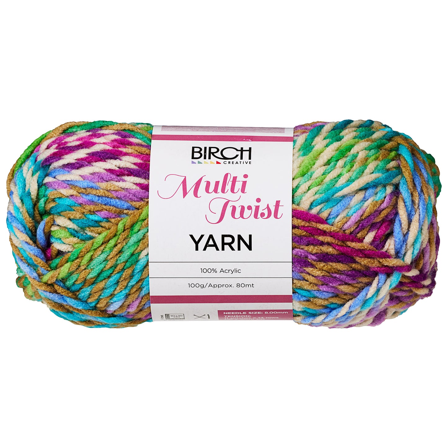 Birch Multi Twist Yarn 100g Spring