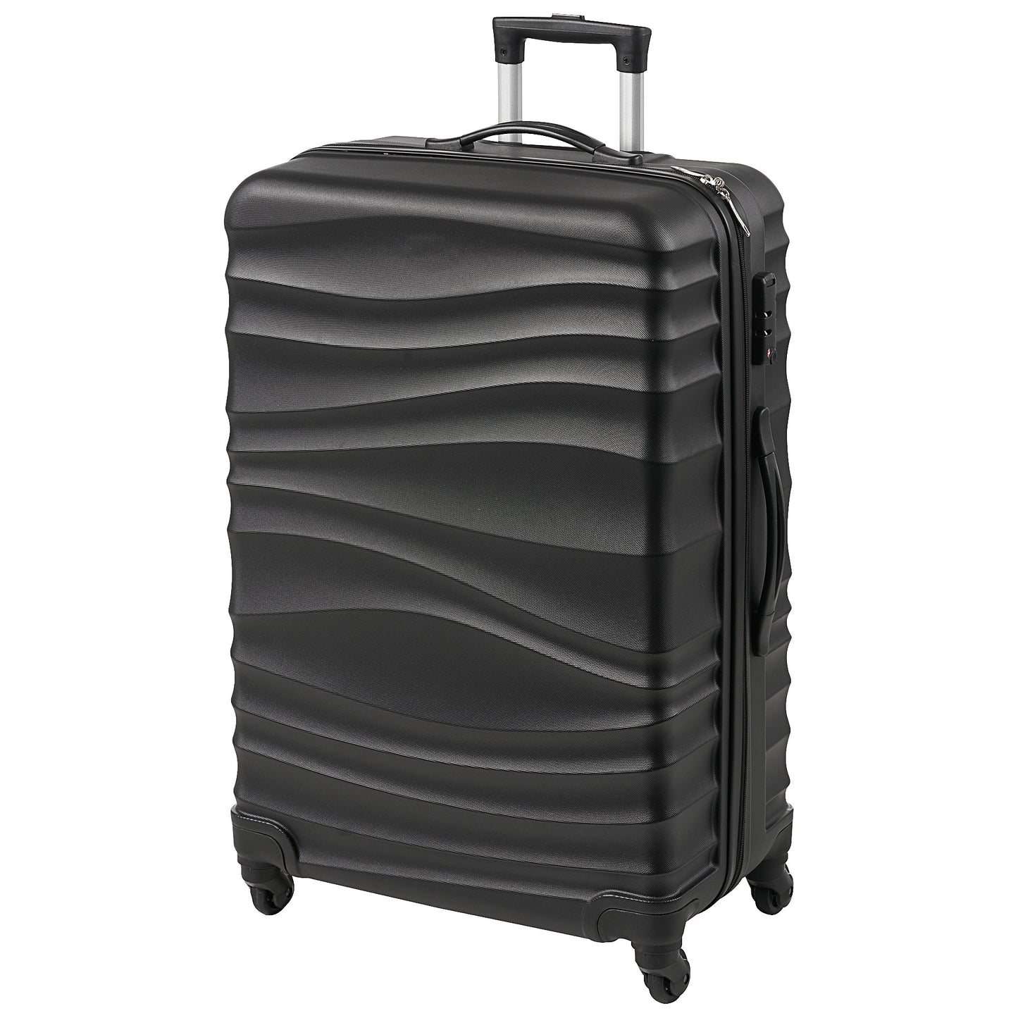 Spinner Suitcase Black Wave Large