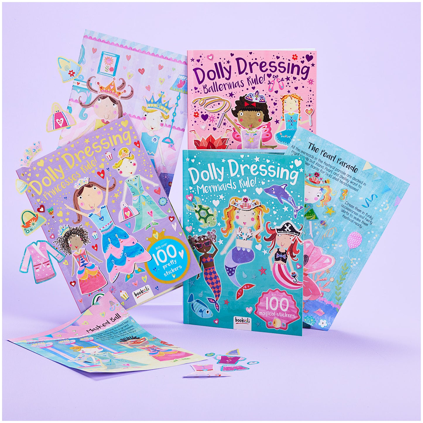 Dolly Dressing Ballerinas Rule Sticker Set