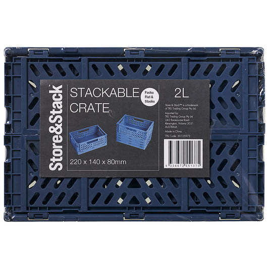 Stackable Crate Navy 2L