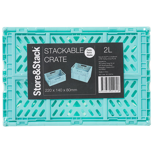 Stackable Crate Aqua 2L