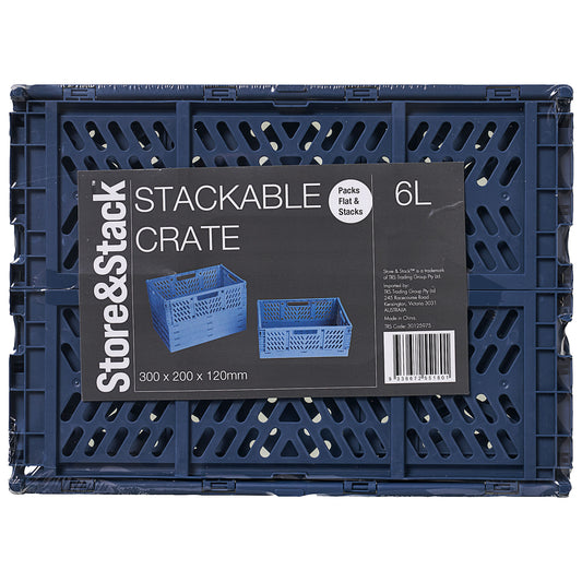 Stackable Crate Navy 6L