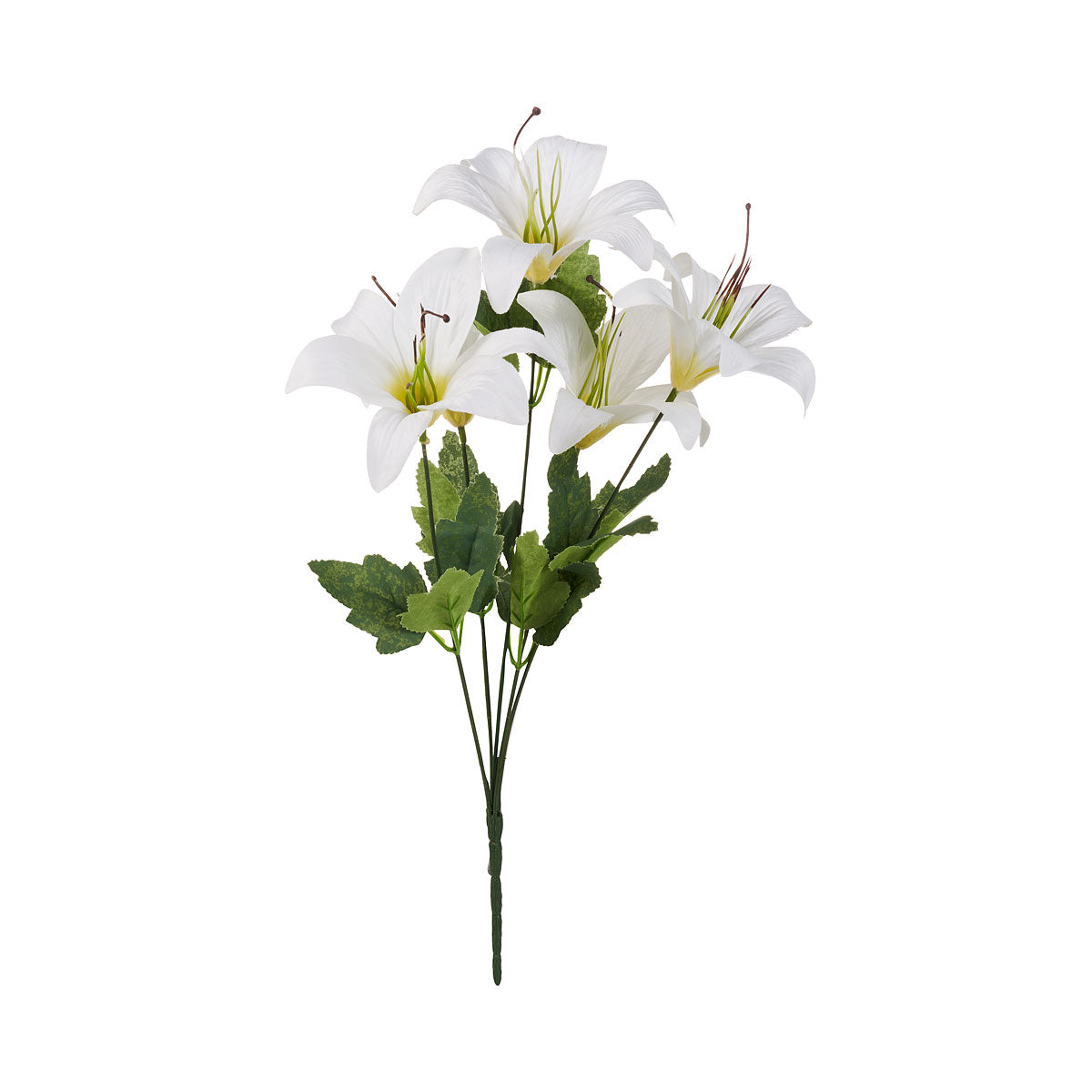 Faux Lily Bunch White/Pink/Yellow