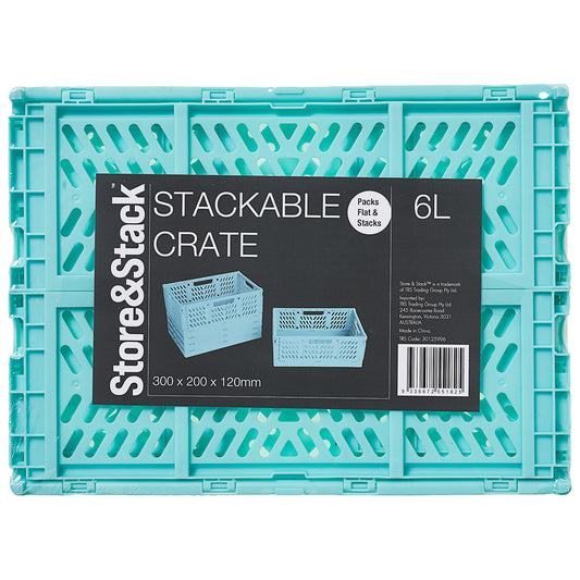 Stackable Crate Aqua 6L