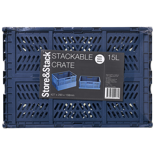 Stackable Crate Navy 15L