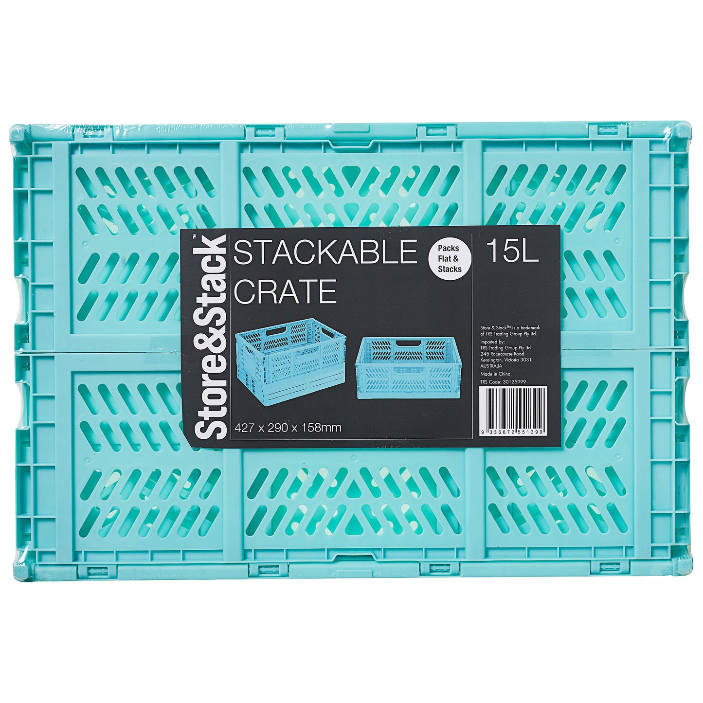 Stackable Crate Aqua 15L