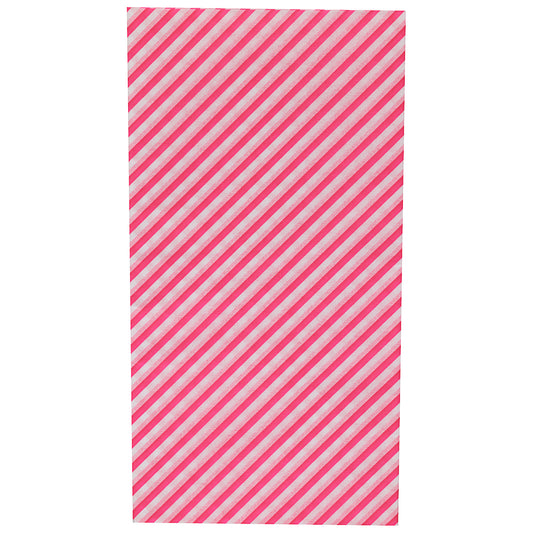 Printed Tissue Wrap Stripe Neon Pink