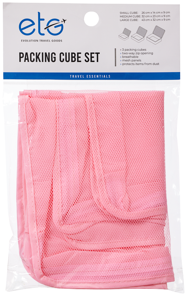 Packing Cube Pink/Navy 3pc