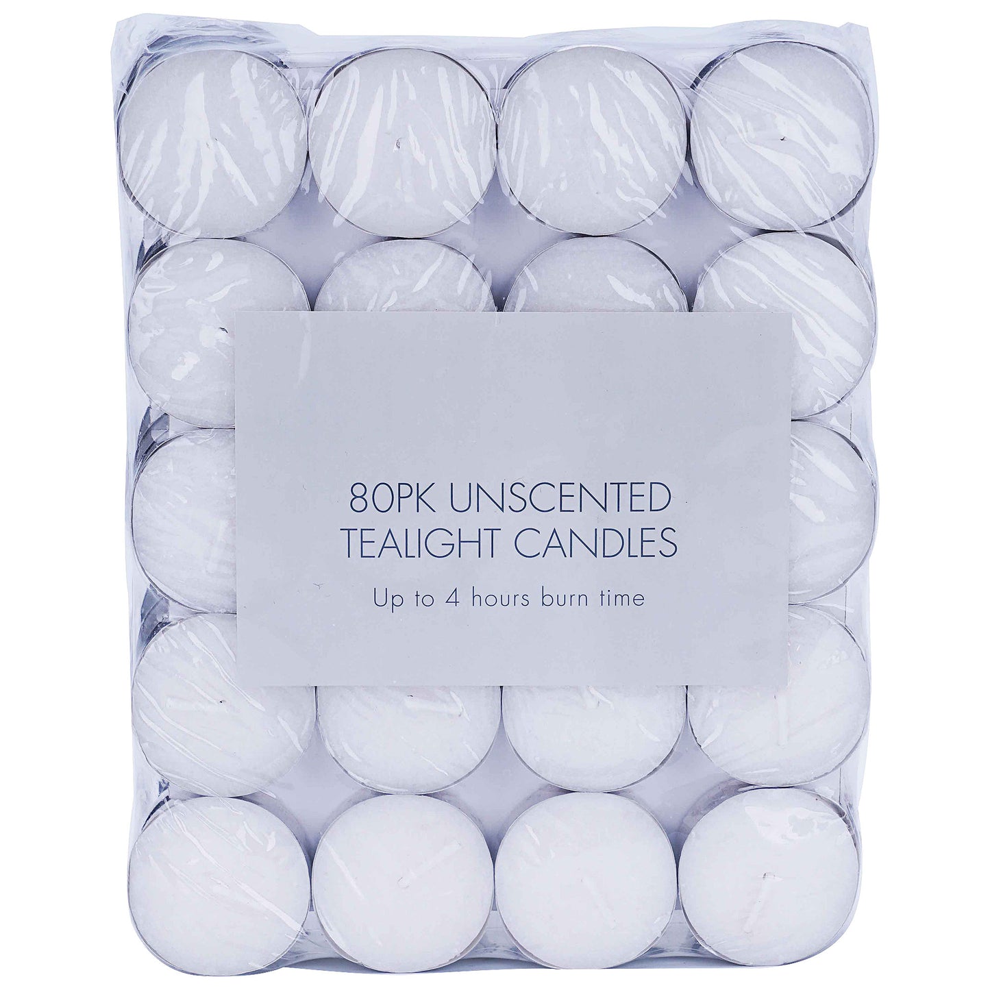 Tealight Candles Unscented 80pk