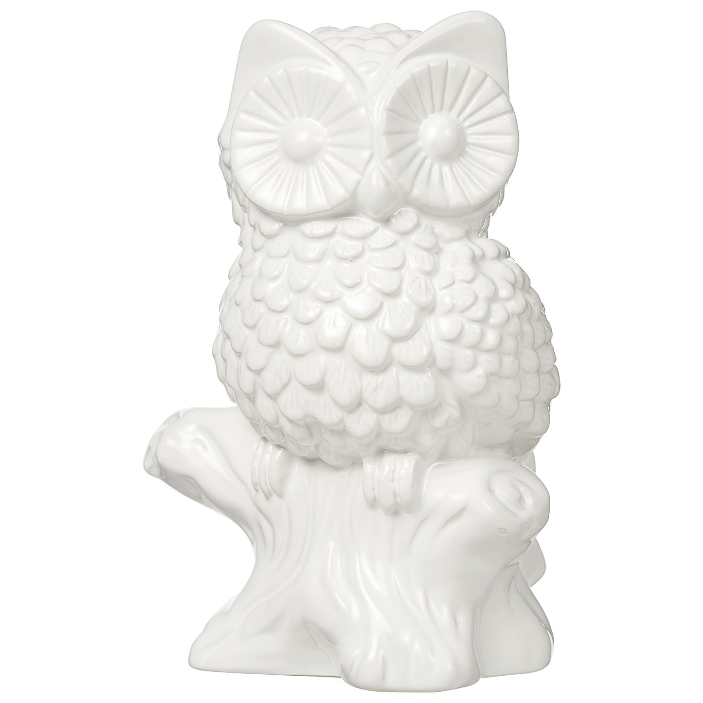 Ceramic Owl Ornament White