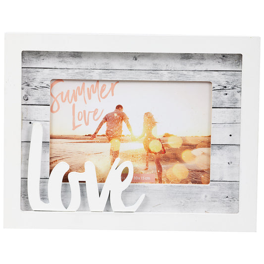 Love Photo Frame White