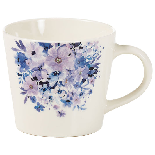 Bunches Purples New Bone China Mug 330mL