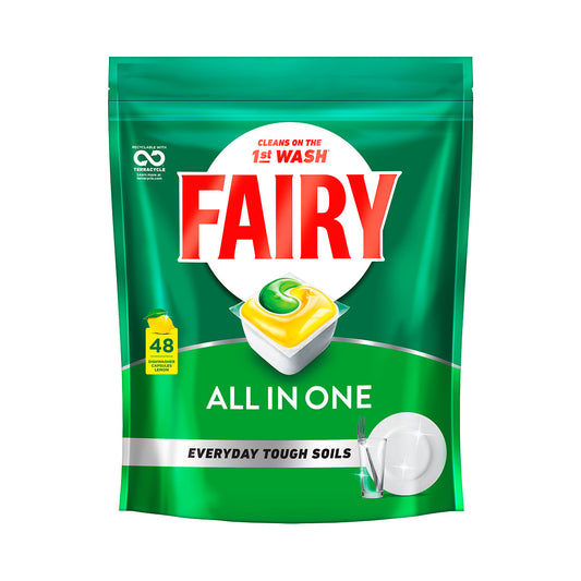 Fairy All In One Dishwashing Capsules Lemon 48pk