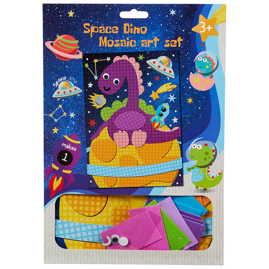 Space Dino A4 Mosaic Art Set