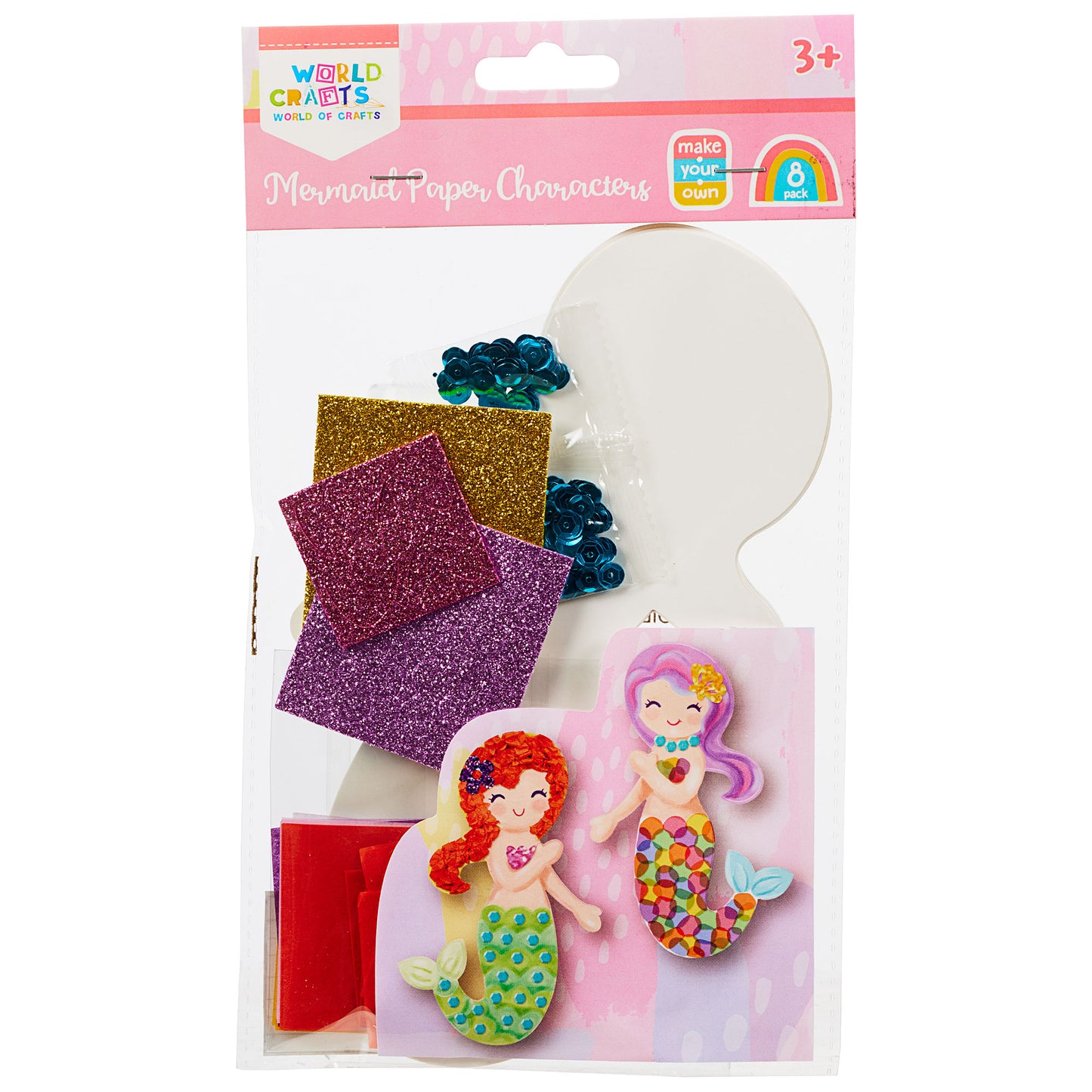 Mermaids Paper Characters 8pk