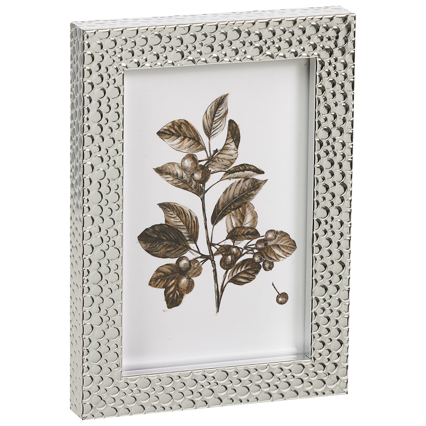 Metallic Dimpled Frame 4x6" Silver/Gold