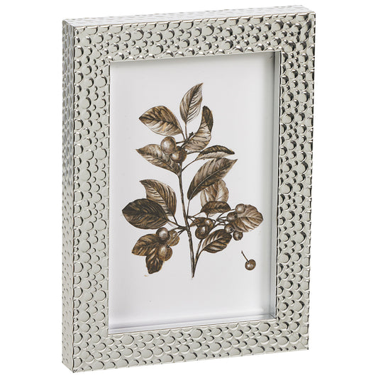 Metallic Dimpled Frame 4x6" Silver/Gold