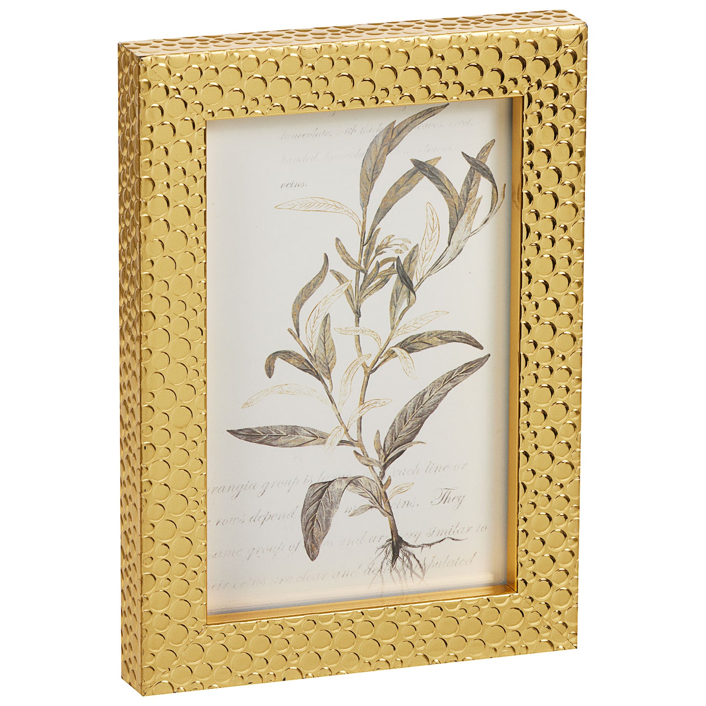 Metallic Dimpled Frame 4x6" Silver/Gold