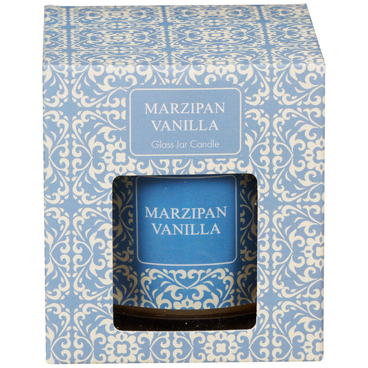 Patterned Glass Candle 3pk 7.5cm