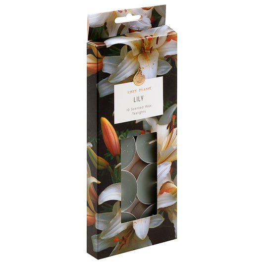 Tealight Candles Lily Scented 10pk